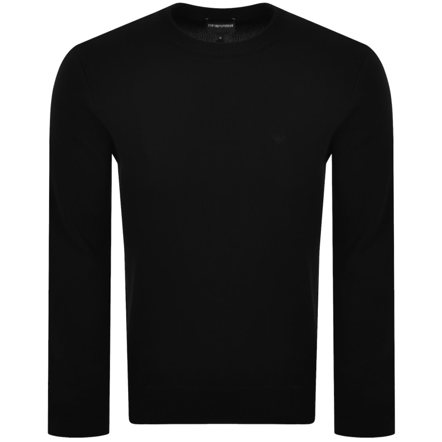 Emporio Armani Knit Jumper Black | Mainline Menswear us